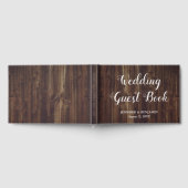 Rustic Wood Wedding Guest Book Gastenboek (Volledig)