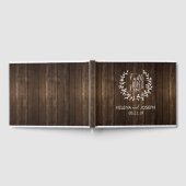Rustic Wood Wedding Guestbook Gastenboek (Volledig)