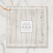 Rustic Wood Wedding ID515 Bedankjes Labels (Voorkant)