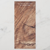 Rustic Wood Wedding Menu (Achterkant)