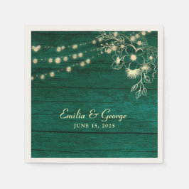 Rustic Wood Wedding Napkins Servet