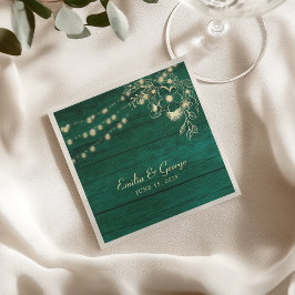 Rustic Wood Wedding Napkins Servet