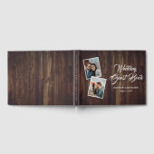 Rustic Wood Wedding Photo Guest Book Gastenboek (Volledig)