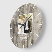 Rustic Wood Wedding Photo Jubileum op maat Grote Klok (Hoek)