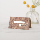 Rustic Wood Wedding Place Card Plaatskaartje (Voorkant)