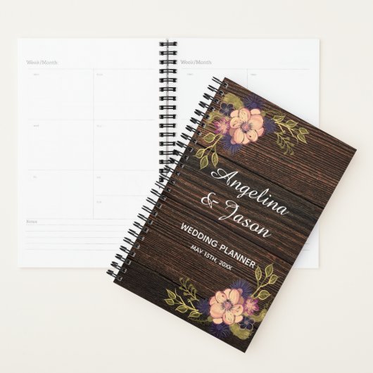 Rustic Wood Wedding Planner (Display)