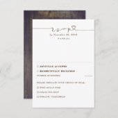 Rustic Wood Wedding RSVP (Voorkant / Achterkant)