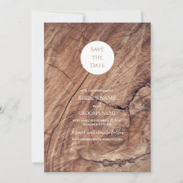 Rustic Wood Wedding Save The Date