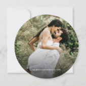 Rustic Wood Wedding Save the date custom photo Kaart (Achterkant)