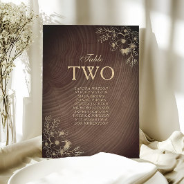 Rustic Wood Wedding Seating Chart