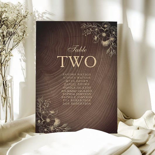 Rustic Wood Wedding Seating Chart