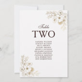 Rustic Wood Wedding Seating Chart (Achterkant)