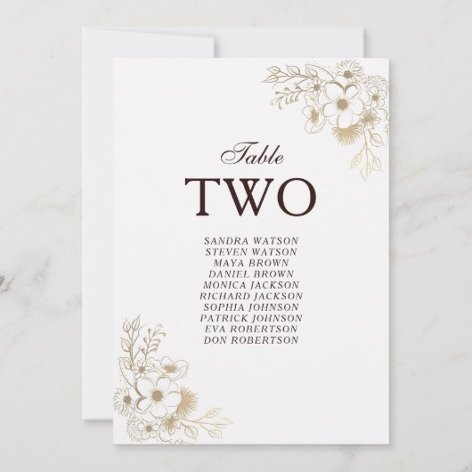 Rustic Wood Wedding Seating Chart (Achterkant)