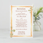 Rustic Wood Wedding Uitnodiging (Staand voorkant)