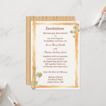 Rustic Wood Wedding Uitnodiging