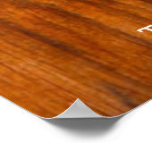 Rustic Wood Welkom bij ons, altijd na Poster (Hoek)