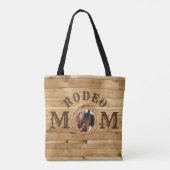 Rustic Wood Western Rodeo Mam Foto Tote Bag (Achterkant)