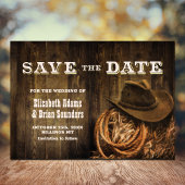 Rustic Wood Western Wedding Save The Date
