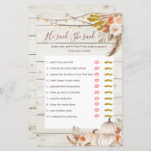 Rustic Wood White Cream zei dat ze Kaart zei (Voorkant / Achterkant)