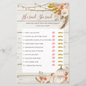 Rustic Wood White Cream zei dat ze Kaart zei (Voorkant)