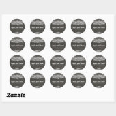 Rustic Wood & White Lace Lacy Farmhouse Ronde Sticker (Vel)