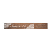 Rustic Wood & White Lace Sweet 16 Birthday (Individueel)