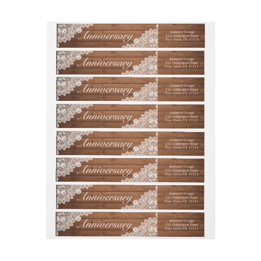 Rustic Wood & White Lace Wedding Jubileum (Vel)