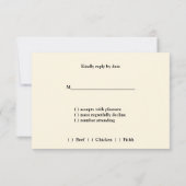 Rustic Wood, Winery, Country, Wedding Response RSVP Kaartje (Achterkant)