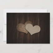 Rustic Wood Zonnebloem Bewaar de datumkaarten Save The Date (Achterkant)