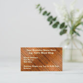 Rustic Wooden Boards Foto-sampling Art Visitekaartje (Staand voorkant)