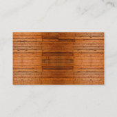 Rustic Wooden Boards Foto-sampling Art Visitekaartje (Achterkant)