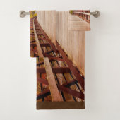 Rustic Wooden Bridge in het land Bad Handdoek (Insitu)