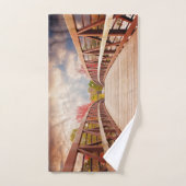 Rustic Wooden Bridge in het land Bad Handdoek (Handdoek)