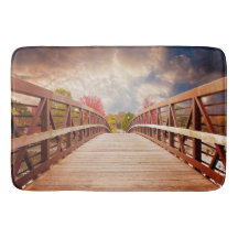Rustic Wooden Bridge in het land