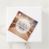 Rustic Wooden Bridge in het Land Birthday Bedankjes Labels (In situ)