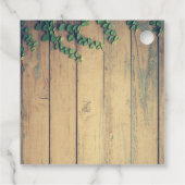 Rustic Wooden Bridge in het Land Birthday Bedankjes Labels (Achterkant)