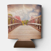 Rustic Wooden Bridge in het Land Birthday Blikjeskoeler (Achterkant)