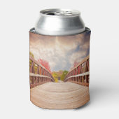 Rustic Wooden Bridge in het land Blikjeskoeler (Blikje Voorkant)