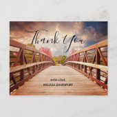 Rustic Wooden Bridge in het land Hartelijk dank Briefkaart (Voorkant)