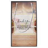 Rustic Wooden Bridge in het land Hartelijk dank Klein Cadeauzakje (Achterkant)