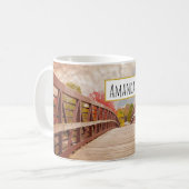 Rustic Wooden Bridge in het land Koffiemok (Voorkant links)