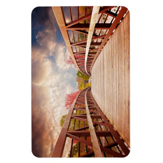 Rustic Wooden Bridge in het land Magneet (Verticaal)