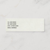 Rustic Wooden Bridge in het land Mini Visitekaartje (Achterkant)