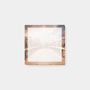 Rustic Wooden Bridge in het land Post-it® Notes