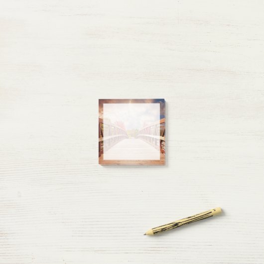 Rustic Wooden Bridge in het land Post-it® Notes (Op bureau)