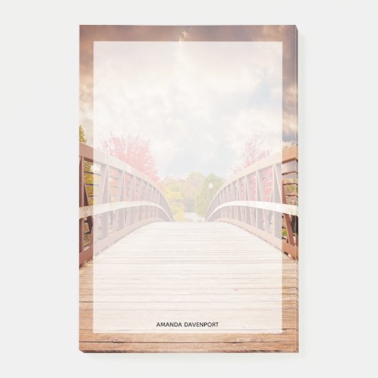 Rustic Wooden Bridge in het land Post-it® Notes (Voorkant)