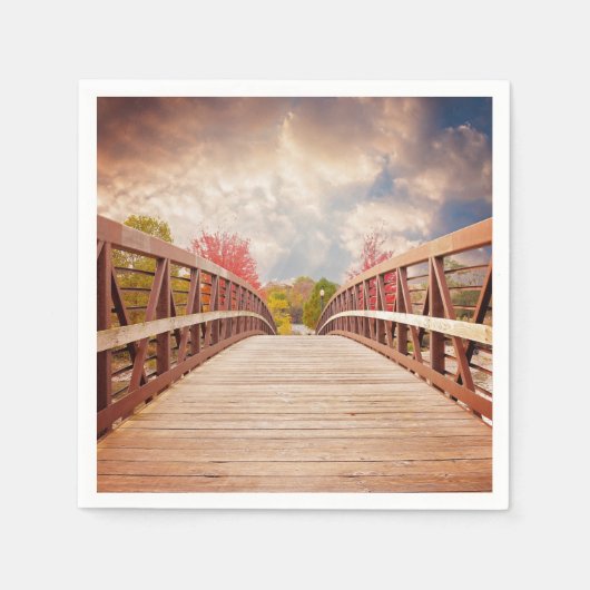 Rustic Wooden Bridge in het land Servet (Voorkant)