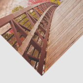 Rustic Wooden Bridge in het land Tissuepapier (Detail)