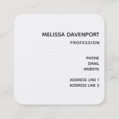 Rustic Wooden Bridge in het land Vierkante Visitekaartje (Achterkant)