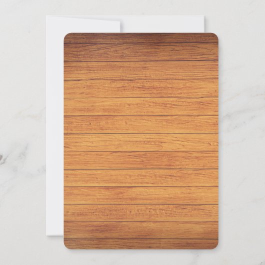 Rustic Wooden Bridge in het Landhuwelijk Save The Date (Achterkant)